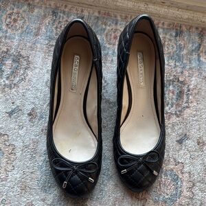 BCBGMaxAzria Black Quilted Women's Shoes